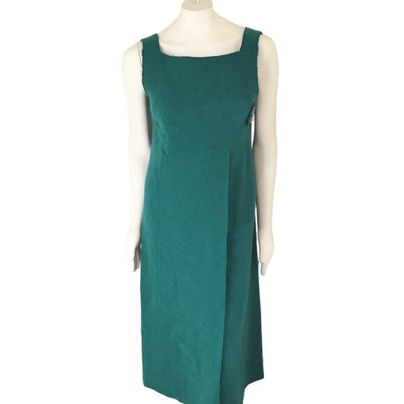 TER ET BANTINE Virgin Wool Blend Designer Maxi Dress Made in ITALY SZ S - Picture 12 of 12